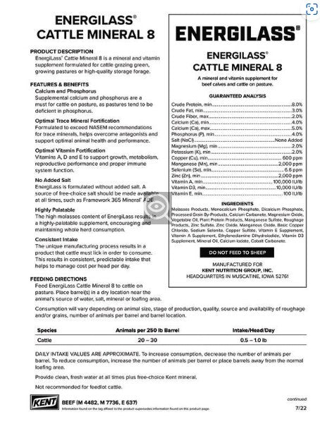 7736 ENERGILASS CATTLE MIN 8