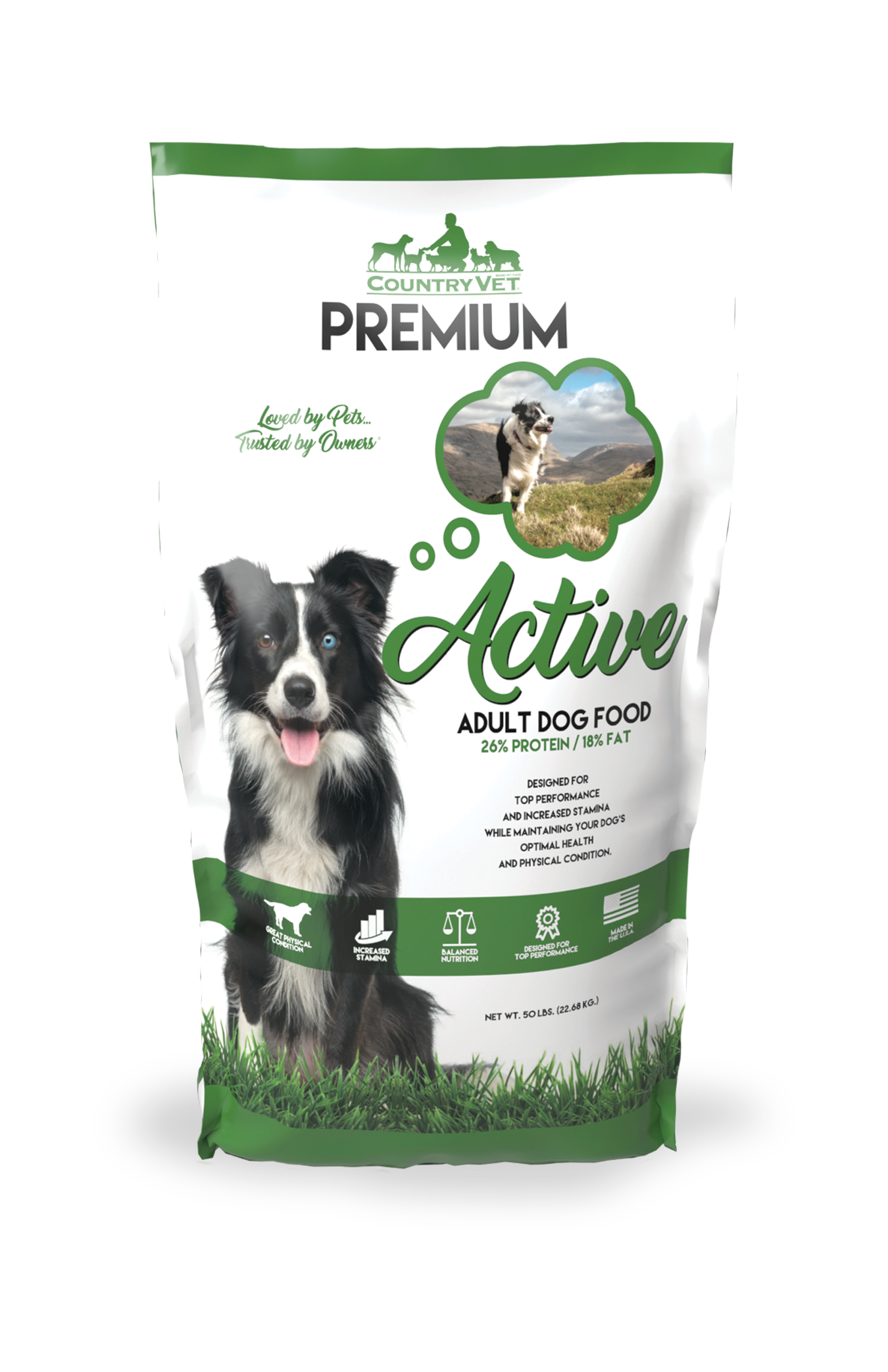 CV PREMIUM 26-18 ACTIVE DOG 50# P14002