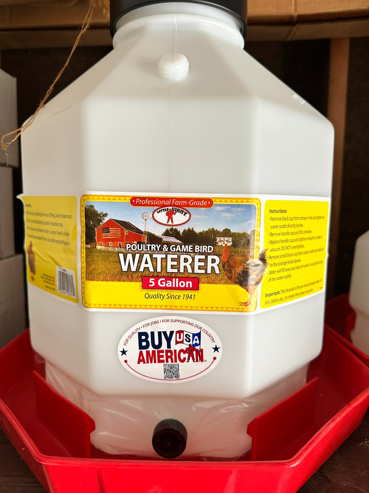 CHICKEN WATERER FOUNT PLASTIC PPF5