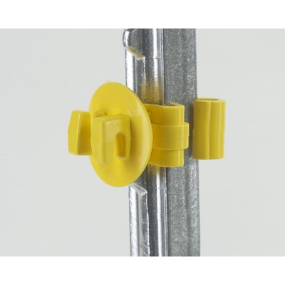 Dare Insulator T-Post Snug 1" 25/PKG YEL