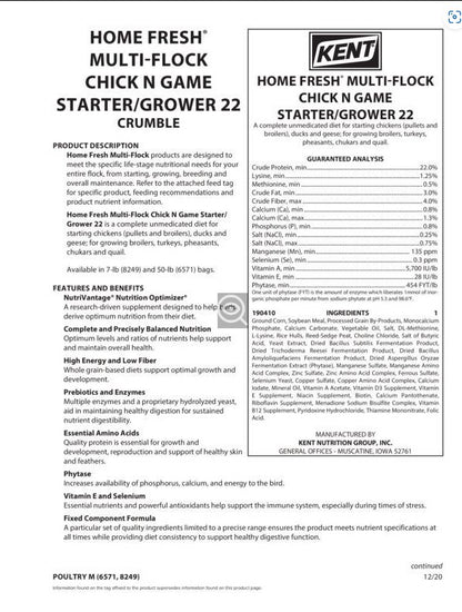 6571 HF MF CHKNGAME STR/GRW 22