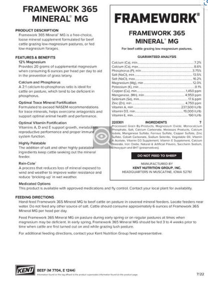 7704 FRAMEWORK 365 MIN. MG