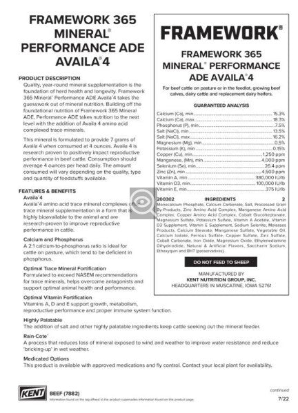 7882 FRAMEWORK 365 MIN. PERF. ADE AV4