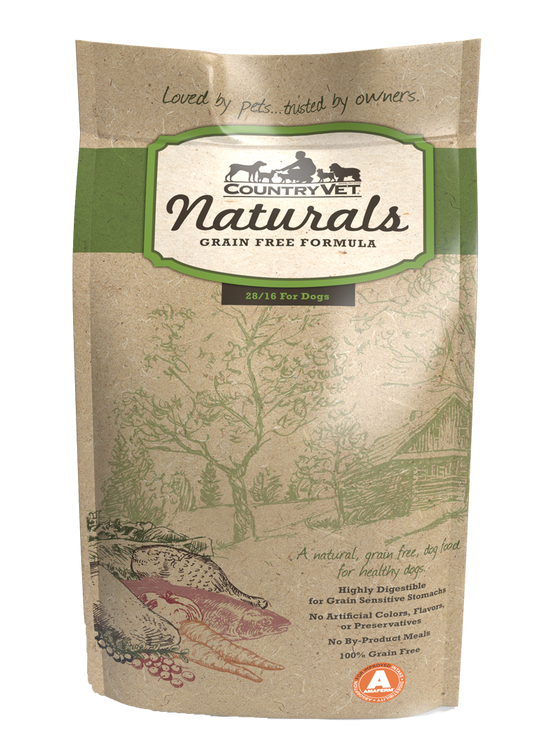CV NATURALS GRAIN FREE DOG FOOD 28-16 30#