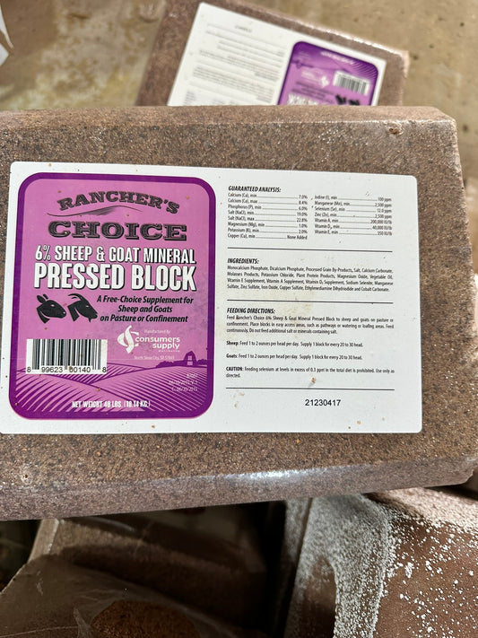 RC SHEEP GOAT PRESSED BLOCK 40#