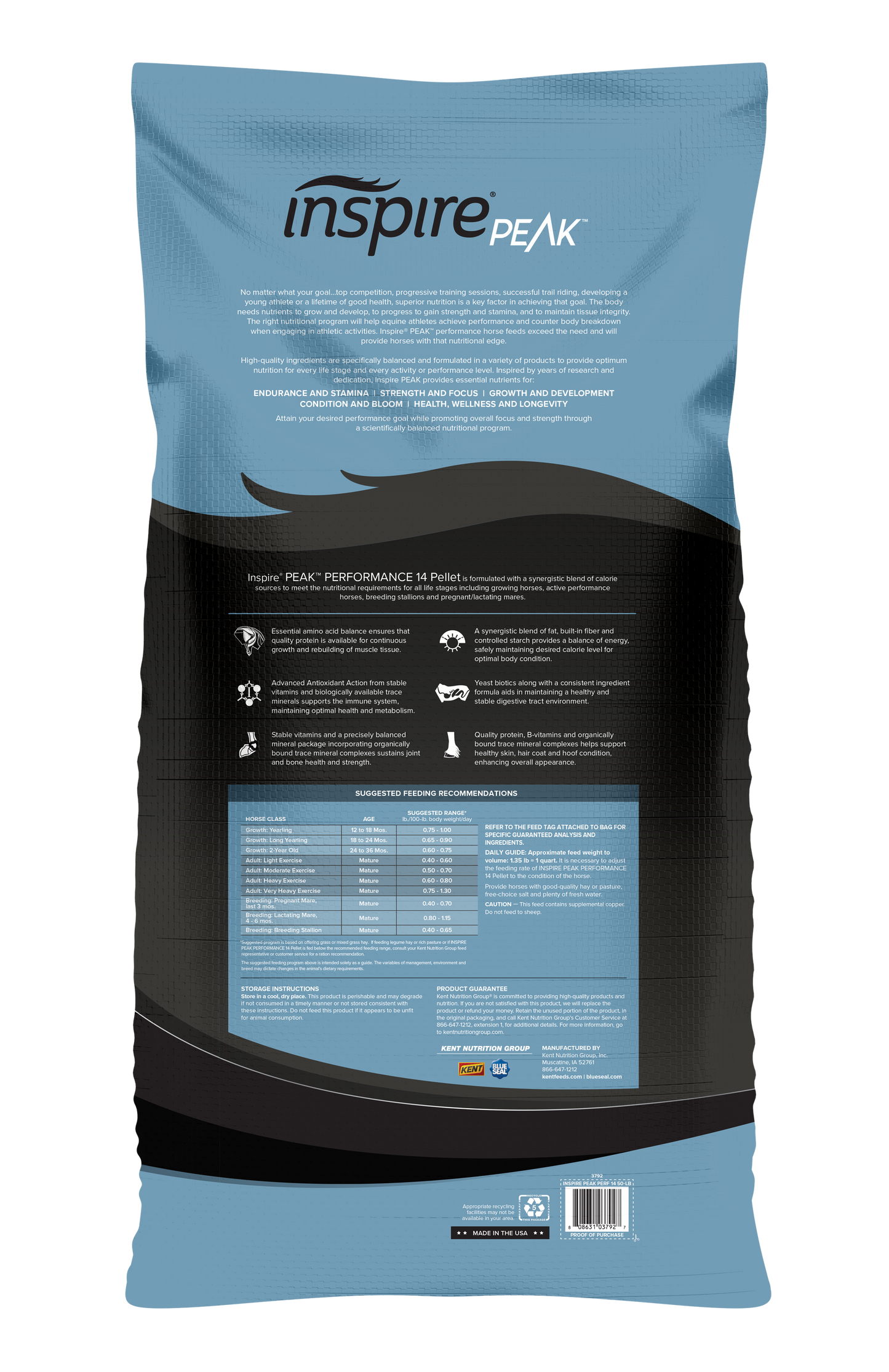 3733 INSPIRE PEAK PERFORMANCE 14 PELLET HORSE