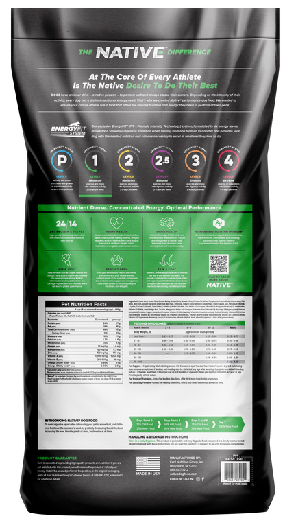 NATIVE 1 DOG FEED 3905  40#