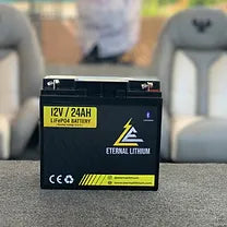 12V 24AH Deep Cycle Battery with Bluetooth